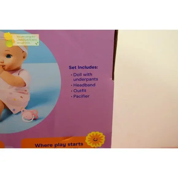 Gigglescape 14" Girl Baby Doll - Blonde Hair + Blue Eyes - Picture 9 of 10